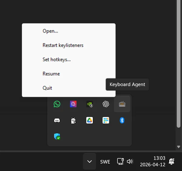 Keyboard Agent screenshot 3