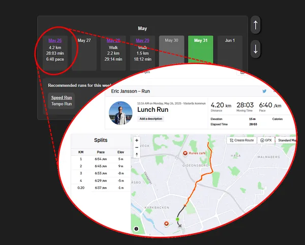 Stockholm Marathon Training Tracker screenshot 3