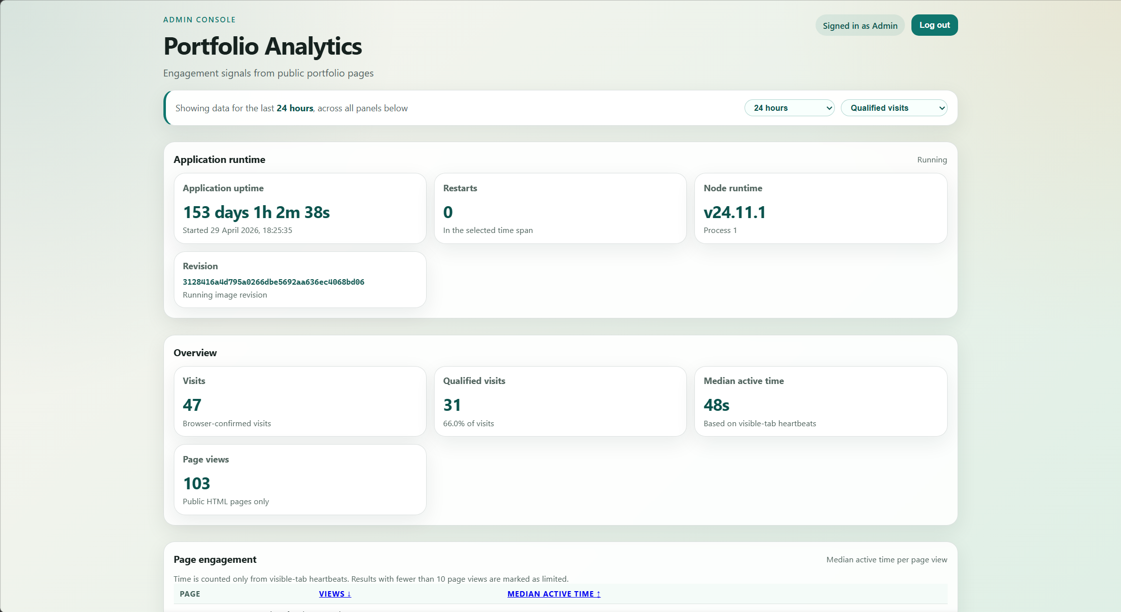 Portfolio Website screenshot 2