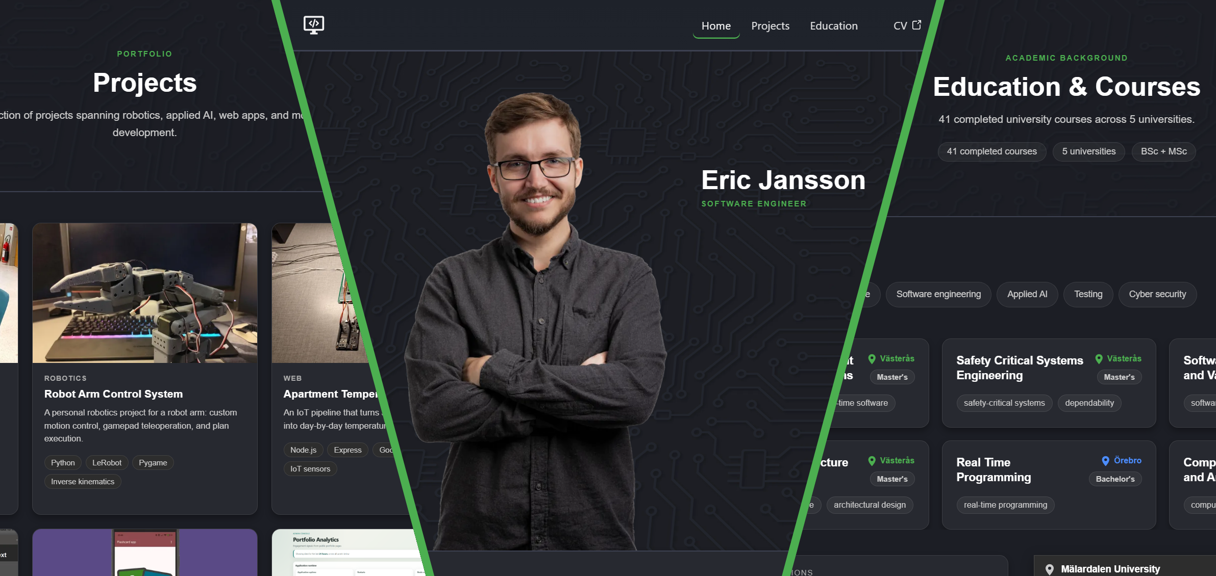 Portfolio Website screenshot 1